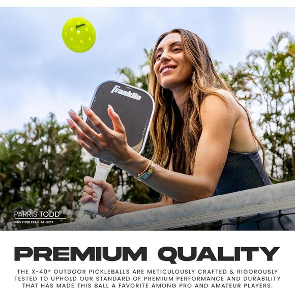 X-40 Outdoor Pickleballs - Official Ball of Pickleball, APP Tour + Open - Regu - Picture 5 of 11